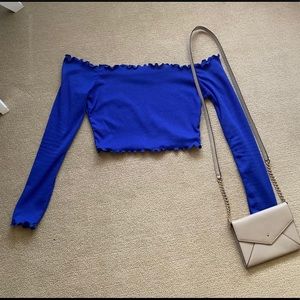 Pretty little thing blue top